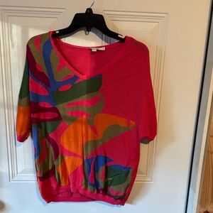 Chico's Vibrant Pink Knit Top